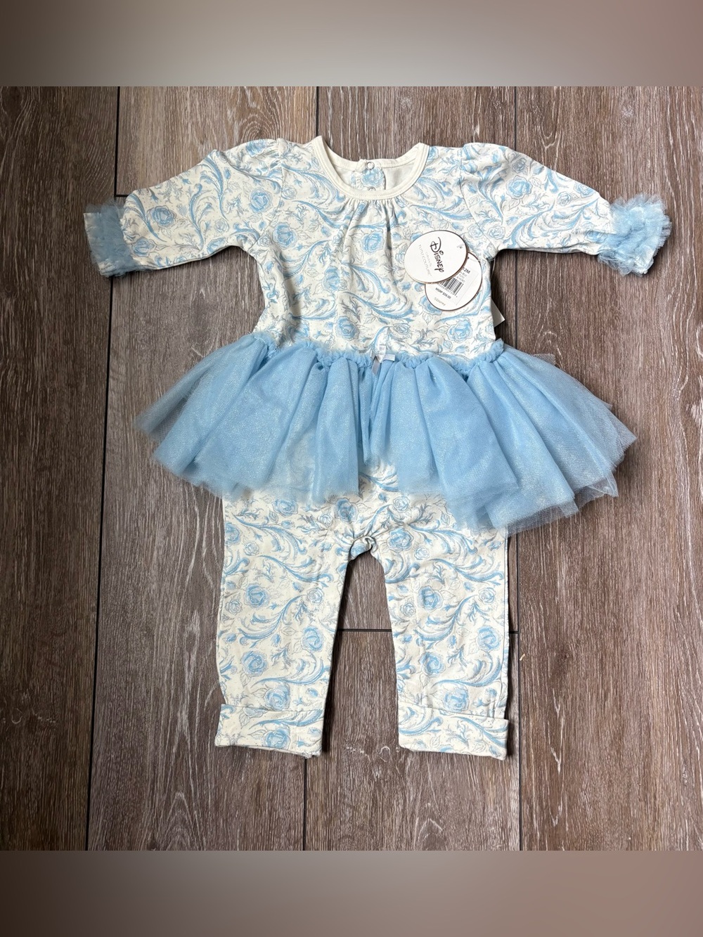 NWT Disney Tutu Couture Cinderella Baby Tutu Romper 12M